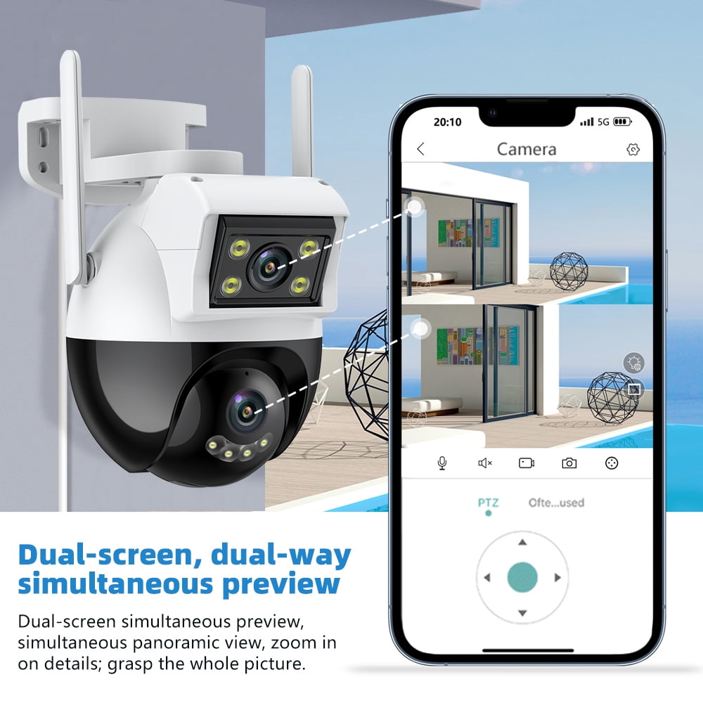 Hausen Binocular Wireless 360° Surveillance Camera