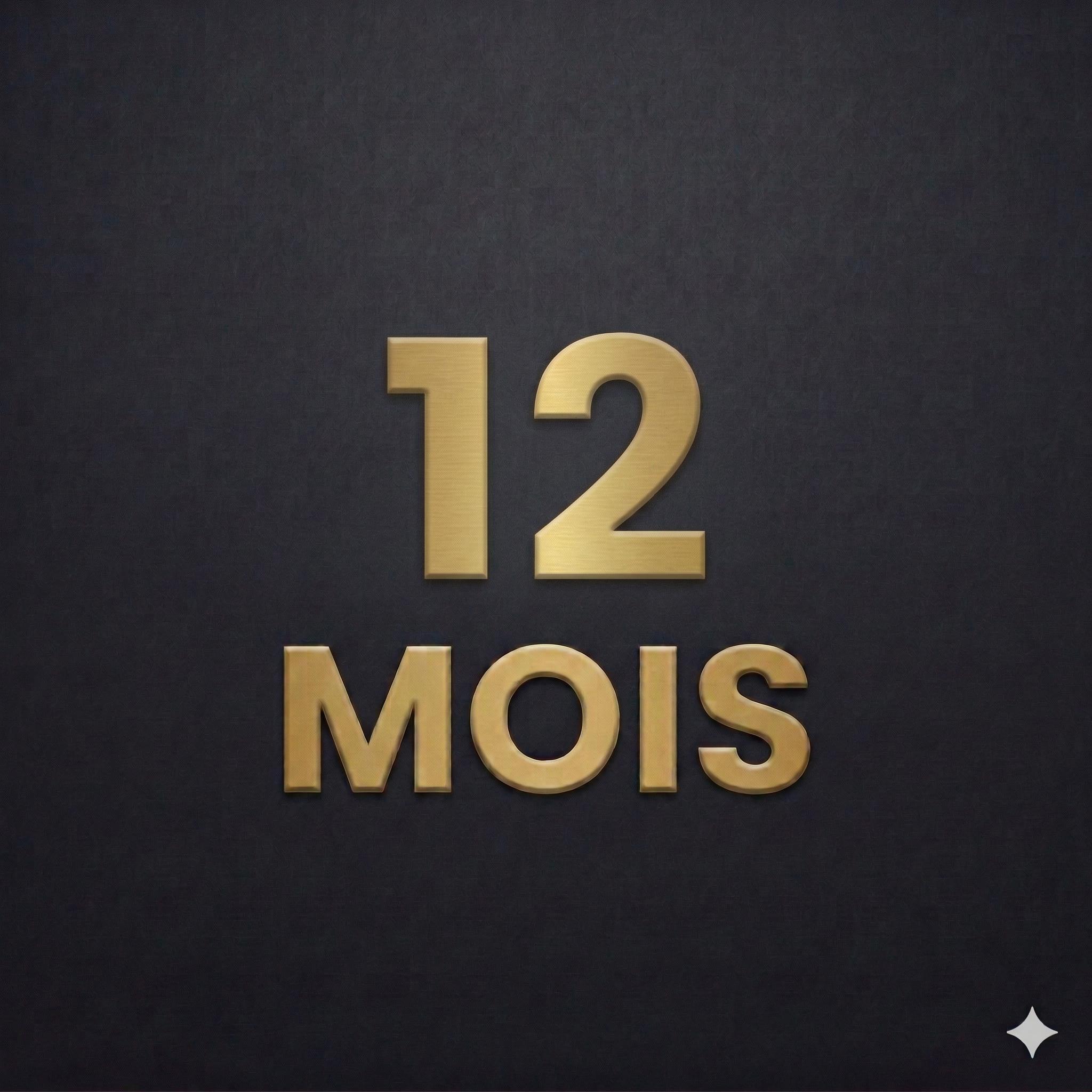 PACK 12 MOIS
